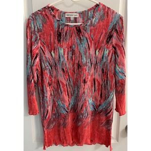 "Southern Lady" Women's Crinkle Fabric Blouse - Size LARGE